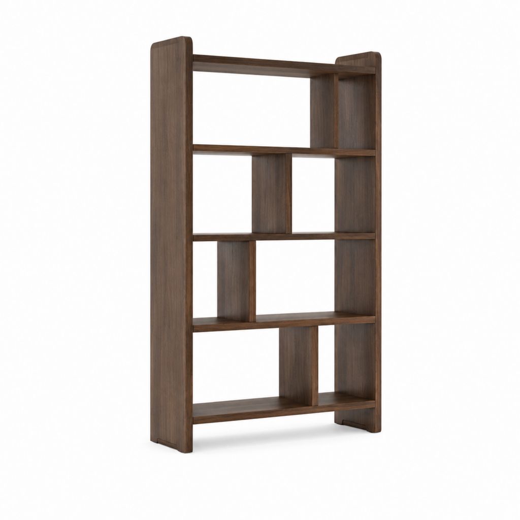 Libreria a giorno marrone noce in MDF 80 x 30 x 180 cm