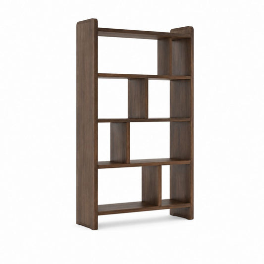 Libreria a giorno marrone noce in MDF 80 x 30 x 180 cm